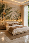 Lush Tropical Palm & Banana Leaf Botanical Wall Mural