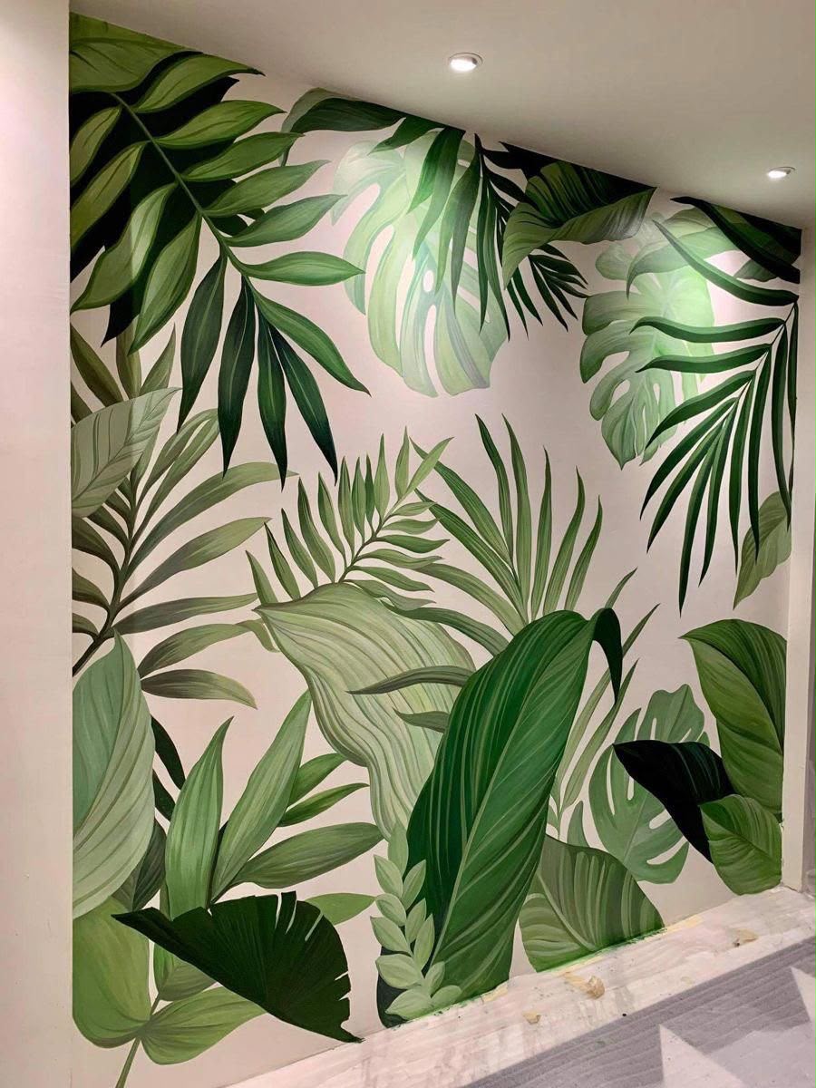 Ethereal Feathers & Acoustic Slat Textured Wall Mural (Design 67)