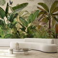 Lush Tropical Palm & Banana Leaf Botanical Wall Mural