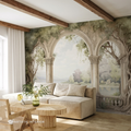 Classical Tuscan Archway & Lakeside Vista Wall Mural