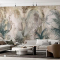 Panoramic Tuscan Roman Arches & Palm Solarium Wall Mural